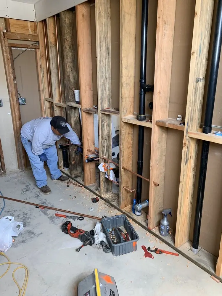 Commercial rough-in plumbing for Water Heater Replacement in Lakeside